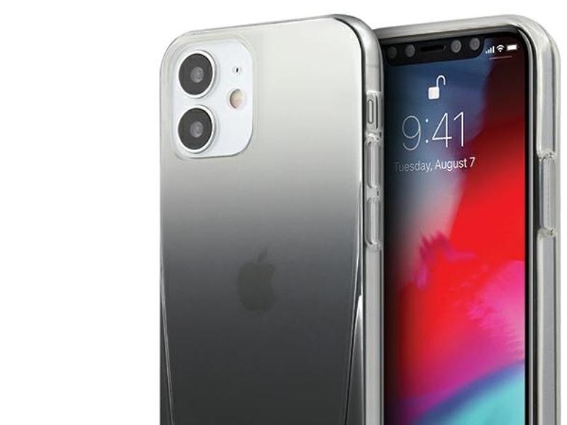 Mercedes Transparent Line Cover Til Iphone 12 Mini - Sort