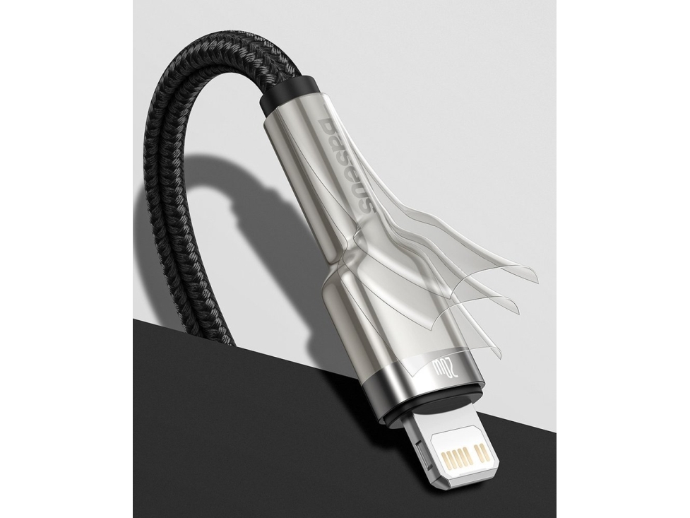 Baseus Baseus Cafule Metal USB cable USB Type C - Lightning cable 1m CATLJK-A01