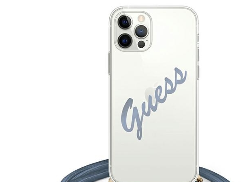 Guess Guhcp12mcrtvsbl, Cover, Apple, Iphone 12 / Iphone 12 Pro, 15,5 Cm (6.1"), Blå, Transparent