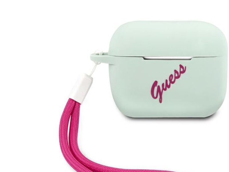 Guess GUACAPLSVSBF AirPods Pro suojus niebieski fuksja/blue fuschia Silikoni Vintage
