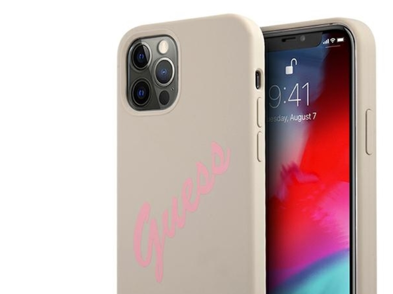 Guess Guhcp12mlsvsgp Iphone 12/12 Pro 6.1" Grau Rosa/Grau Rosa Hartschale Silikon Vintage