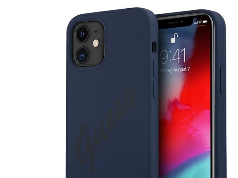 Guess Guhcp12slsvsbl Iphone 12 Mini 5.4" Blau/Blau Hardcase Script Vintage