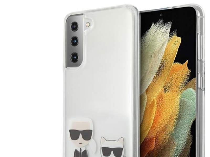 Hurtel Karl Lagerfeld Karl&Choupette Cover Til Samsung Galaxy S21+ - Gennemsigtig