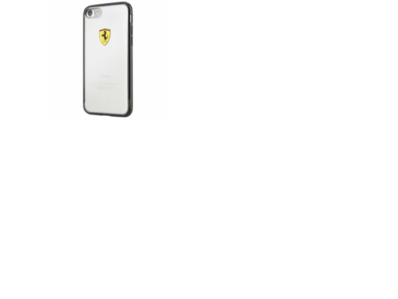 Ferrari Hardcase Fehcp7bk Cover Til Iphone 7/8/Se 2020 / Se 2022 - Sort/Gennemsigtig Racing Shield