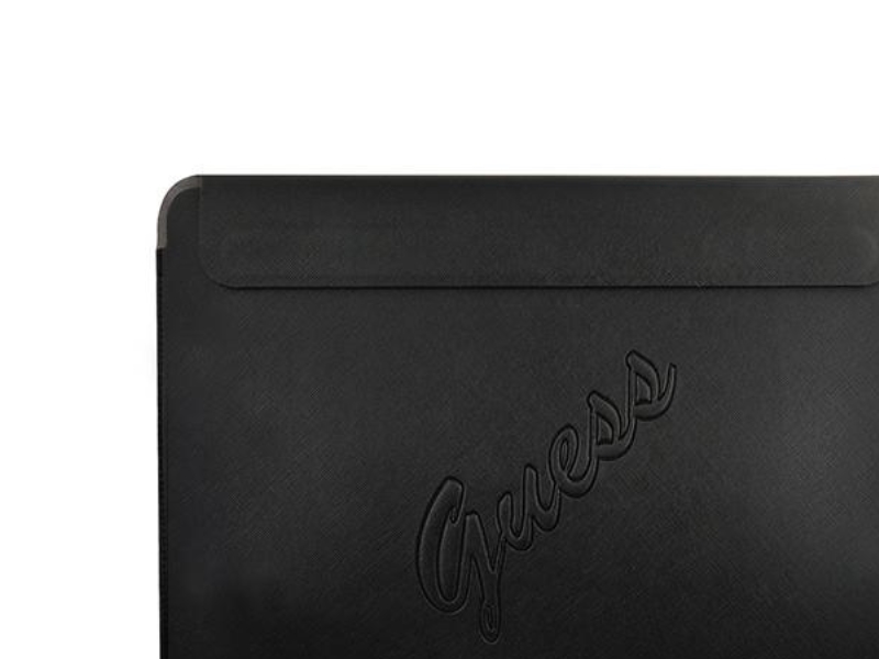 Guess laukku Guess Sleeve GUCS13PUSASBK 13 tuuman musta/musta Saffiano-käsikirjoitus