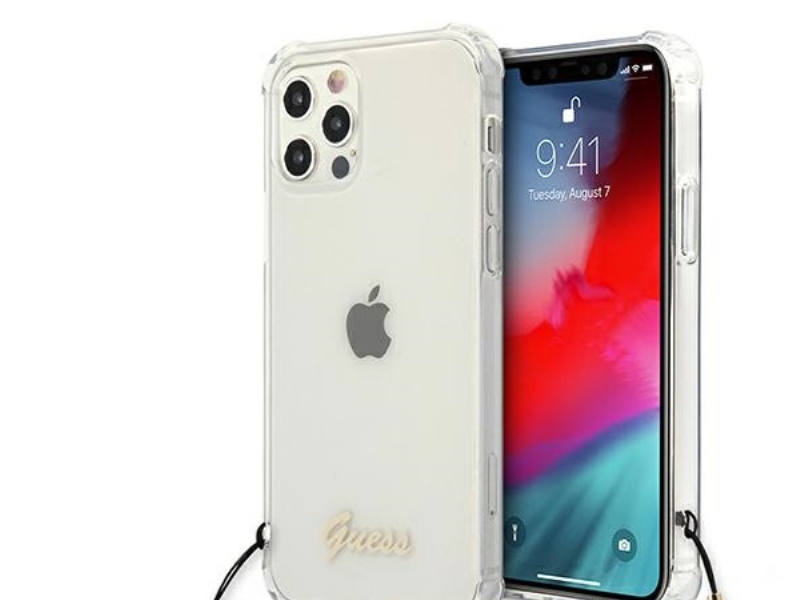 Guess Guhcp12lkpswh Iphone 12 Pro Max 6.7" Transparente Hartschale - White Pearl