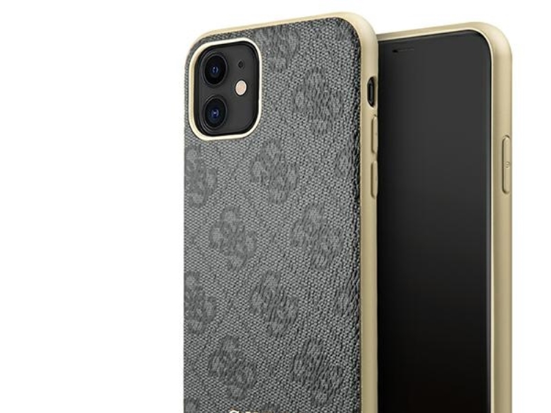 Guess Guhcn61gf4ggr Hårdt Cover Til Iphone 11 6,1" / Xr - Grå 4G Charms Collection