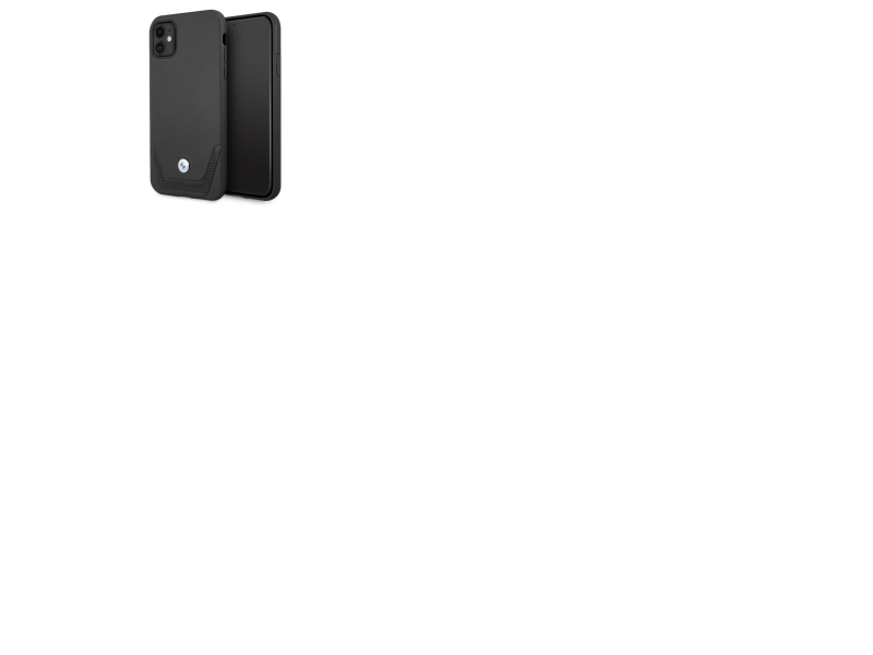 Bmw Læder Perforeret Cover Til Iphone 11 / Xr - Sort