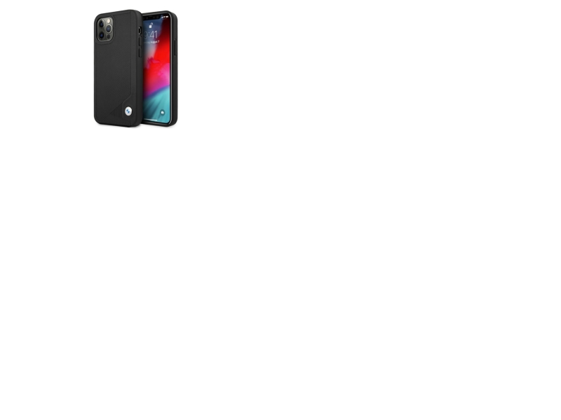 Bmw Læderpræget Cover Til Iphone 12 Pro Max - Sort