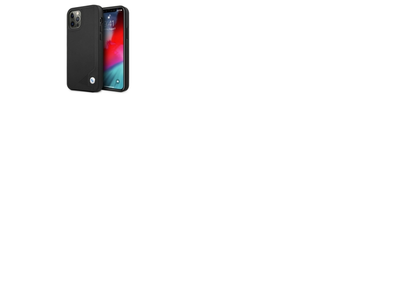 Bmw Læderpræget Cover Til Iphone 12 / Iphone 12 Pro - Sort
