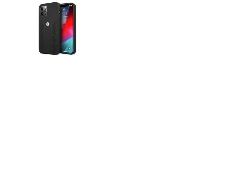 Bmw Leder Curve Perforiertes Case Für Iphone 12 / Iphone 12 Pro - Schwarz