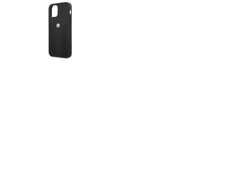Bmw Læder Curve Perforeret Cover Til Iphone 12 / Iphone 12 Pro - Sort
