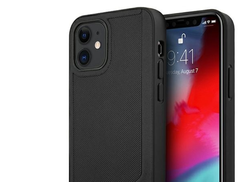Bmw Leather Deboss Case Für Iphone 12 Mini - Schwarz