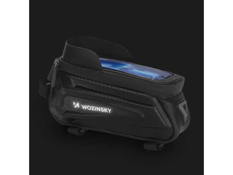 Wozinsky Bike Frame Bag with Phone Case 1.7L Black (WBB28BK)