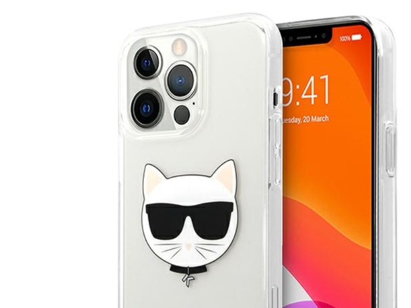 Karl Lagerfeld Choupette Head Case Til Iphone 13 Pro Max - Transparent