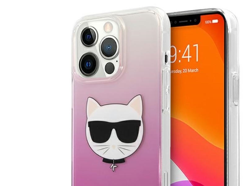Karl Lagerfeld Choupette Head Case Til Iphone 13 Pro Max - Pink
