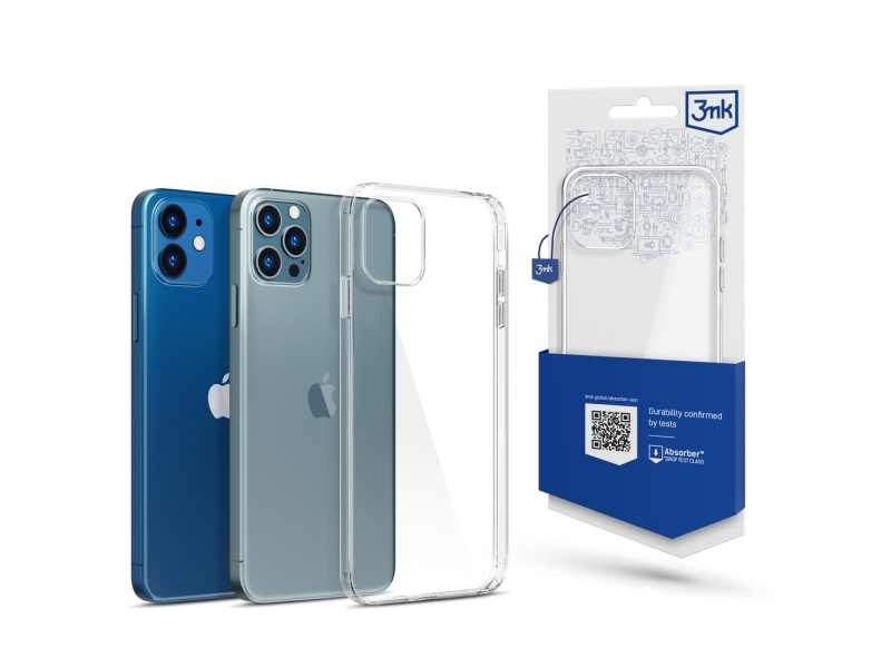 3Mk 5903108277556, Mantelhülle, Apple, Iphone 12 / 12 Pro, 15,5 Cm (6.1"), Transparent