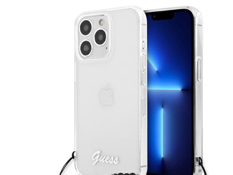 Guess Guhcp13lkpsbk Iphone 13 Pro / 13 6,1" Transparentes Hartcase - Black Pearl