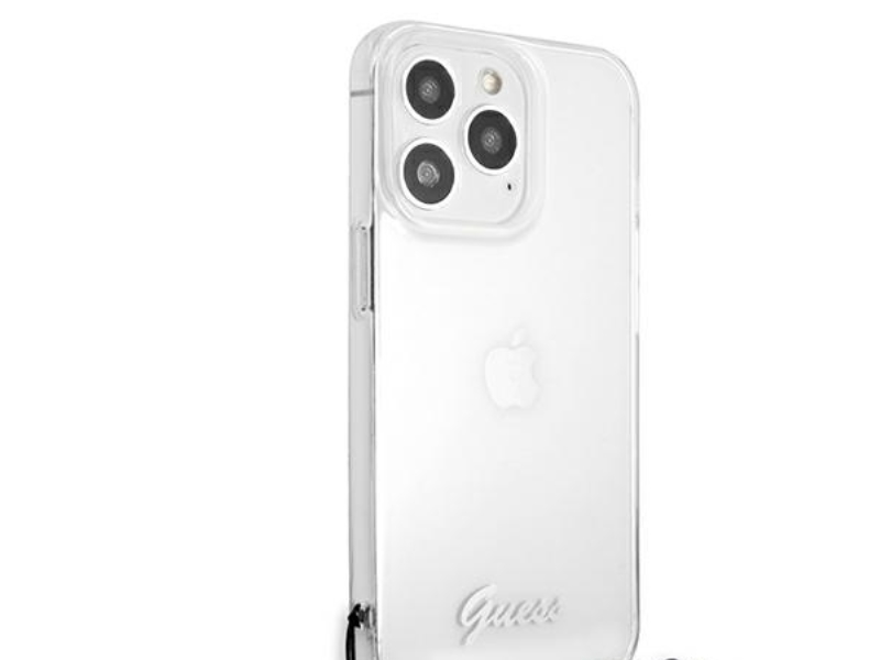 Guess Guhcp13lkpsbk Iphone 13 Pro / 13 6,1" Gennemsigtigt Hårdt Cover - Sort Pearl