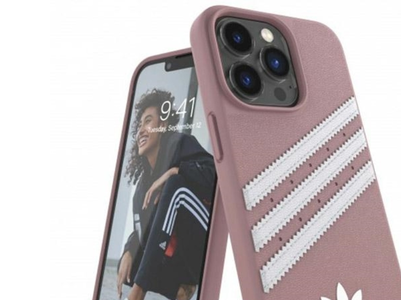 Adidas Or Formstøbt Pu-Hülle Til Iphone 13 Pro / Iphone 13 - Rosa