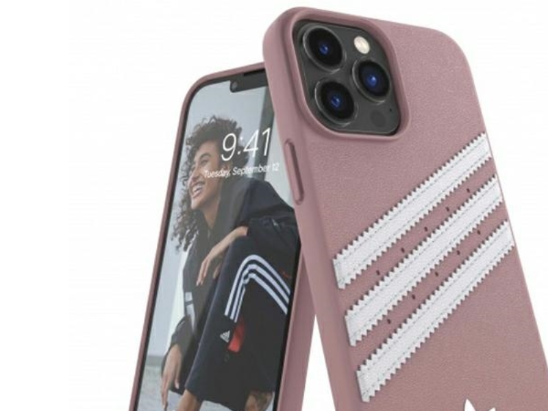 Adidas Or Geformte Pu-Hülle Für Iphone 13 Pro Max - Pink