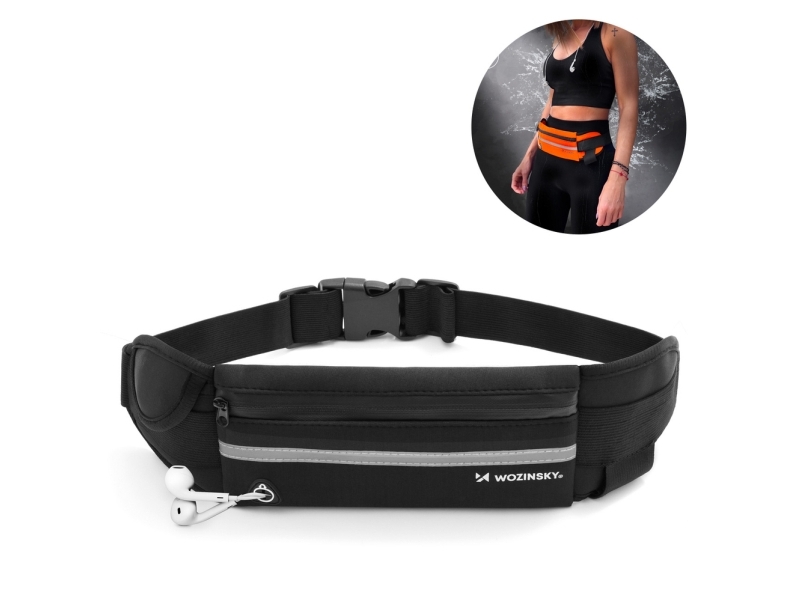 Wozinsky munuaisjuoksuvyö musta (WRBBK1)