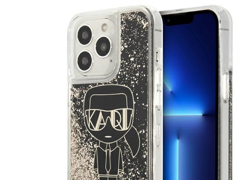 Karl Lagerfeld KLHCP13LLGGKBK iPhone 13 Pro/ 13 6,1czarny/black hardcase Liquid Glitter Gatsby