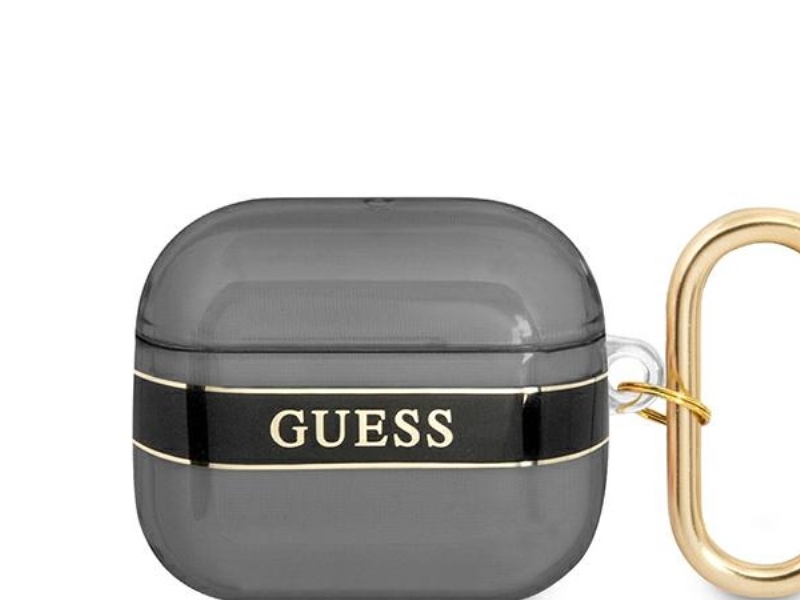 Guess Gua3hhtsk Airpods 3 Cover Schwarz/Schwarz Strap Collection