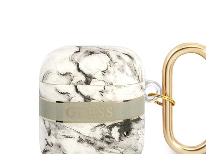 Guess Gua2hchmag Airpods Cover Grå/Grå Marble Strap Collection