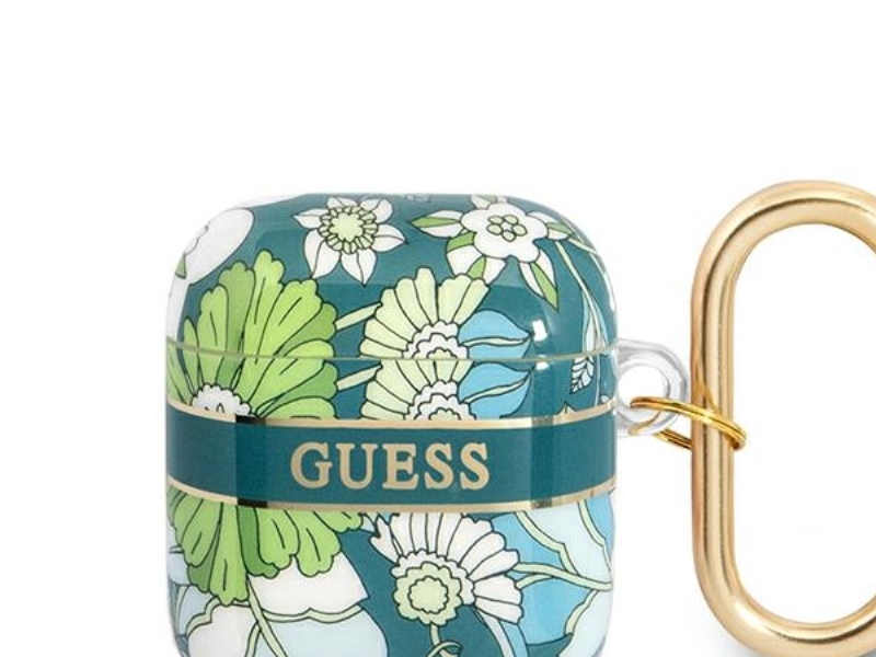 Guess Gua2hhfln Airpods-Case Grün/Grün Flower Strap Collection