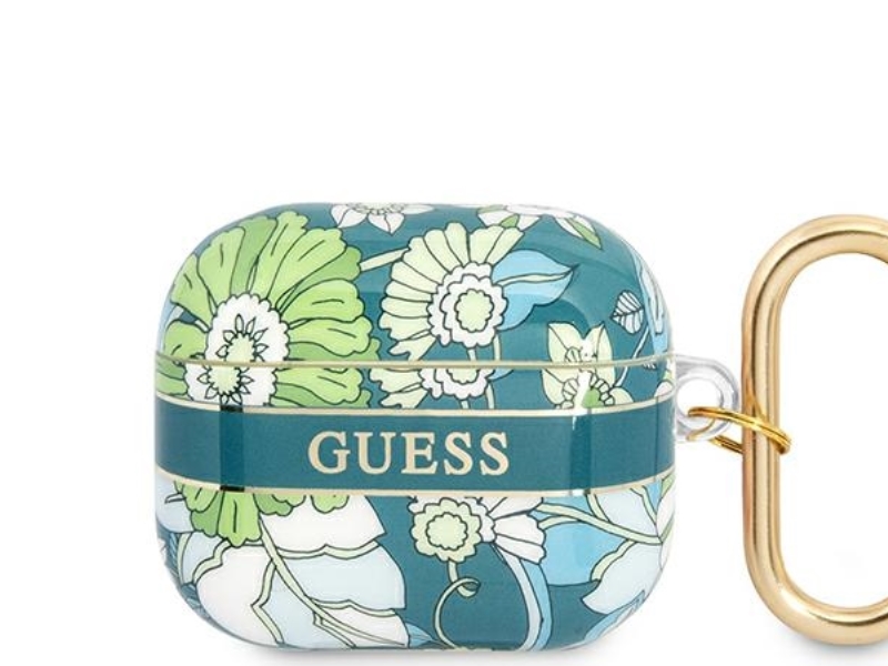 Guess Gua3hhfln Airpods 3 Cover Grøn/Grøn Flower Strap Collection