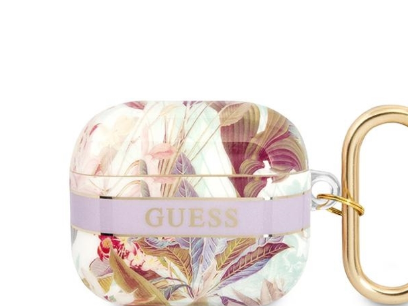 Guess Gua3hhflu Airpods 3 Case Lila/Lila Flower Strap Collection