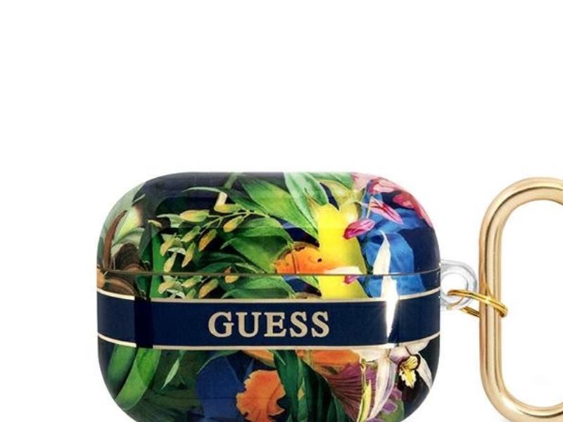Guess Guaphhflb Airpods Pro Case Blau/Blau Flower Strap Collection