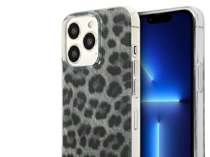 Guess Guhcp13lhsleok Iphone 13 Pro/13 6.1" Grå/Grå Hardcase Leopard