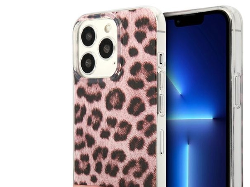 Guess Guhcp13lhsleop Hardcase Leopard Til Iphone 13 Pro / 13 6,1" - Pink/Pink