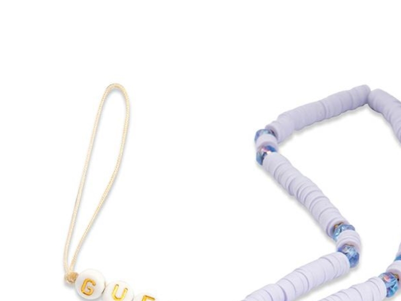 Guess Vedhæng Gustpearu Phone Strap - Lavendel/Lavendel Heishi Perler