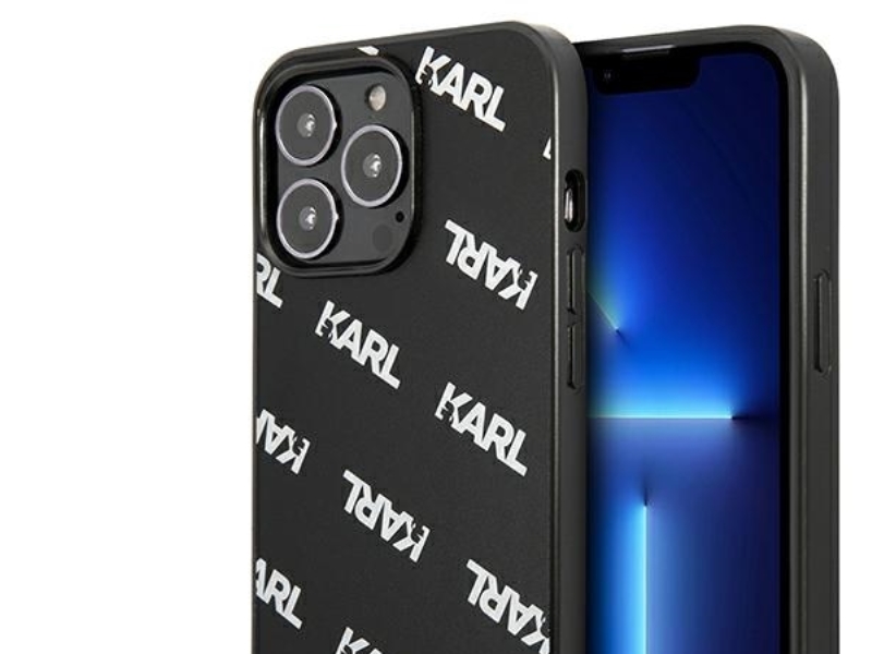 Karl Lagerfeld Allover Case Für Iphone 13 Pro / Iphone 13 - Schwarz
