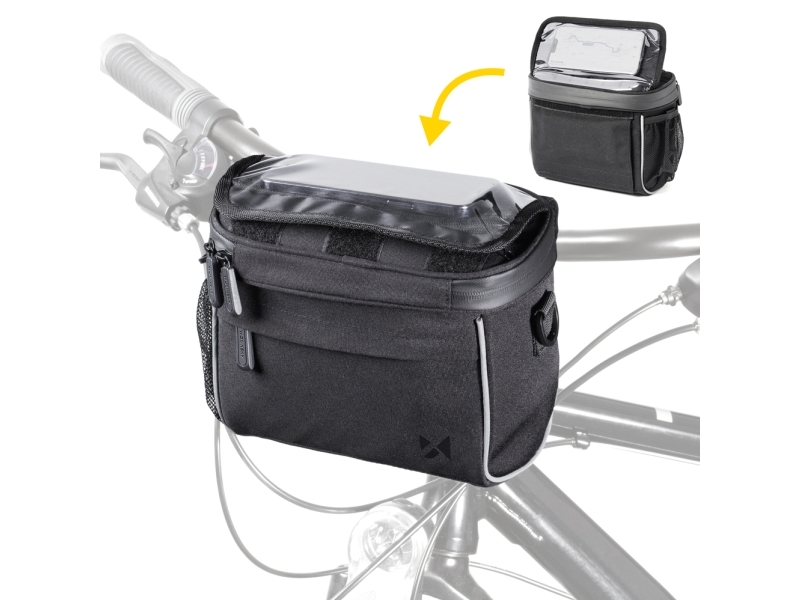 Wozinsky sadeltaske/handle taske til cykel skuldertaske – sort (WBHBB-01)