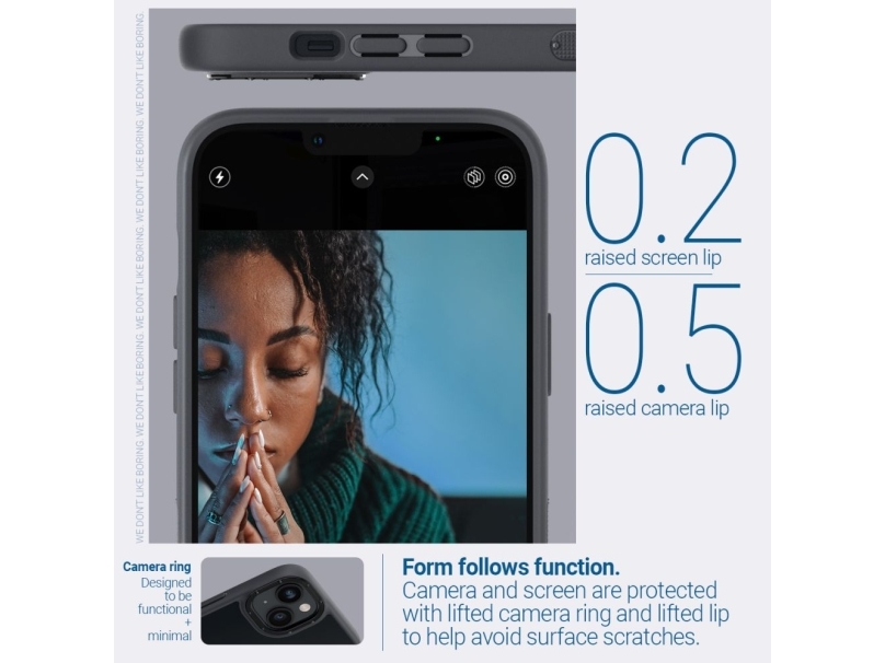 Caseology Skyfall Cover Til Iphone 14 Plus - Mat Sort