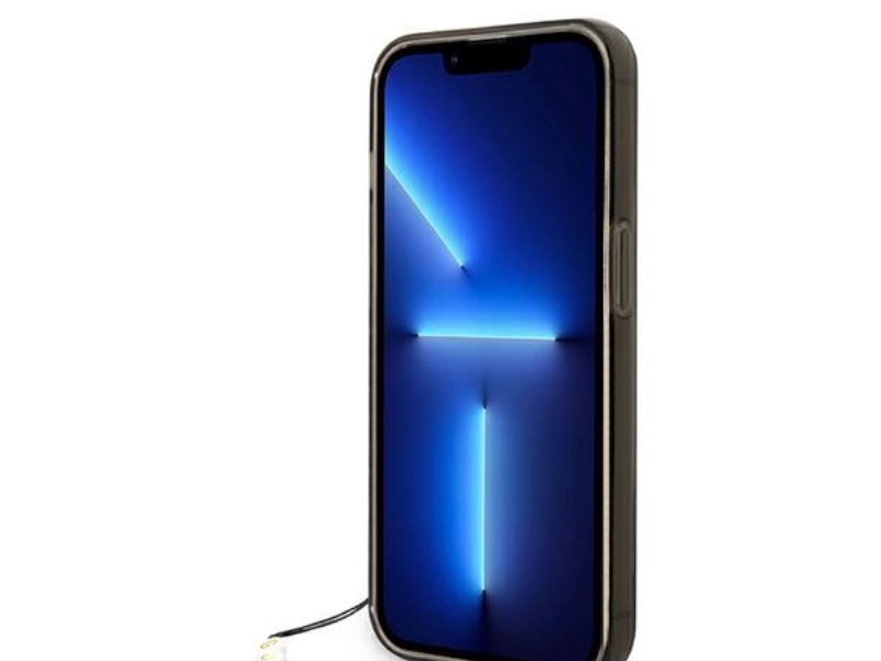 Guess Gennemskinneligt Pearl Strap-Etui Til Iphone 14 Pro - Sort