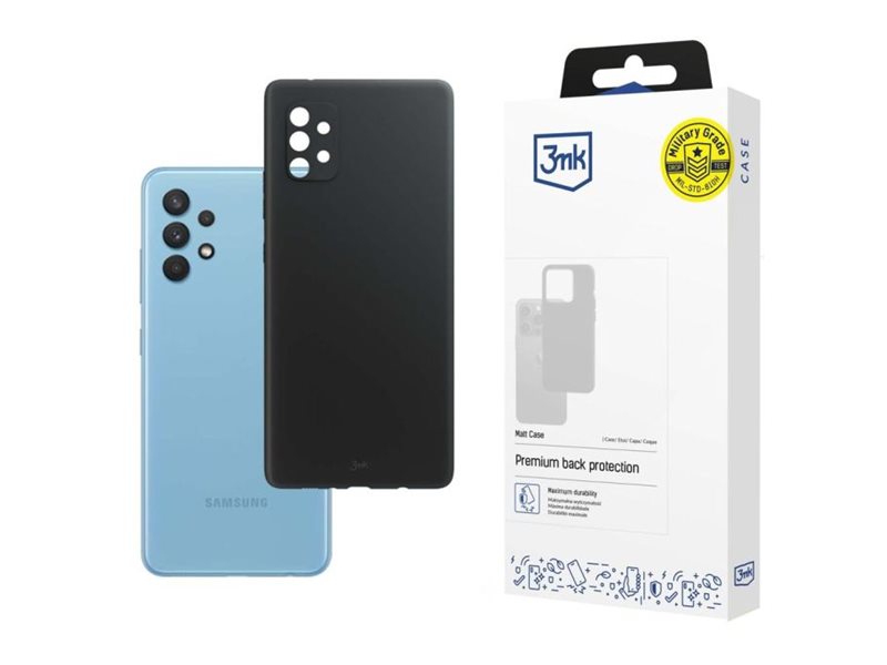 3Mk-Mattenabdeckung Für Sam A33 5G A336 – Schwarz/Schwarz