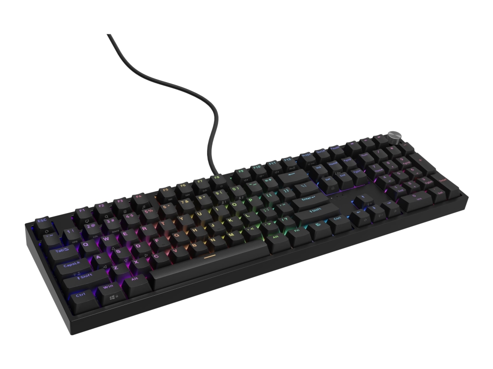 Gaming Tastatur Genesis Thor 404 Us Rgb Hintergrundbeleuchtung Mechanisch Schwarz Gateron Gelb Pro