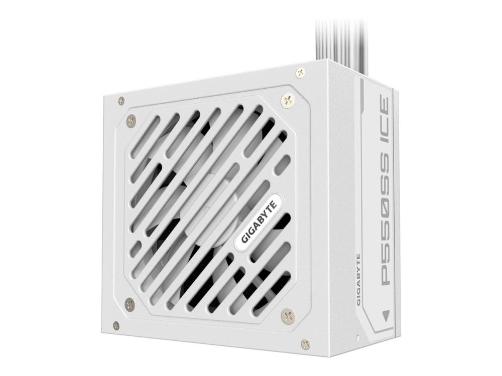 Gigabyte P550ss Ice Netzteil - Pcie 5.0, 80 Plus Silver, 120-Mm-Lüfter, Atx 3.0 Kompatibel, Eu-Stecker, 550 W, 155-240 V, 50/60 Hz, 6.3 A, Aktiv, 100