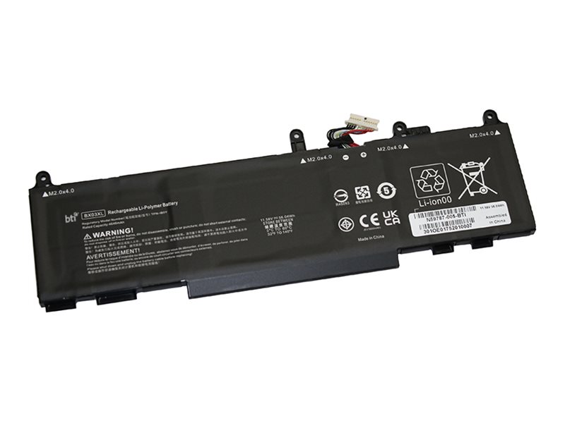 Bti - Batteri Til Bærbar Computer (Svarende Til: Hp N59787-005) - Litiumion - 3-Cellet - 4840 Mah - 56 Wh