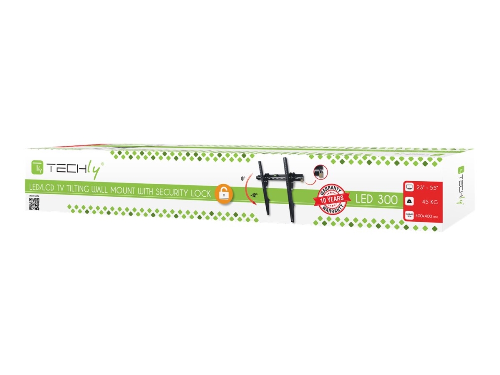 Techly Wandhalterung Für Lcd/Led, 42"–80", 60 Kg, Schlank