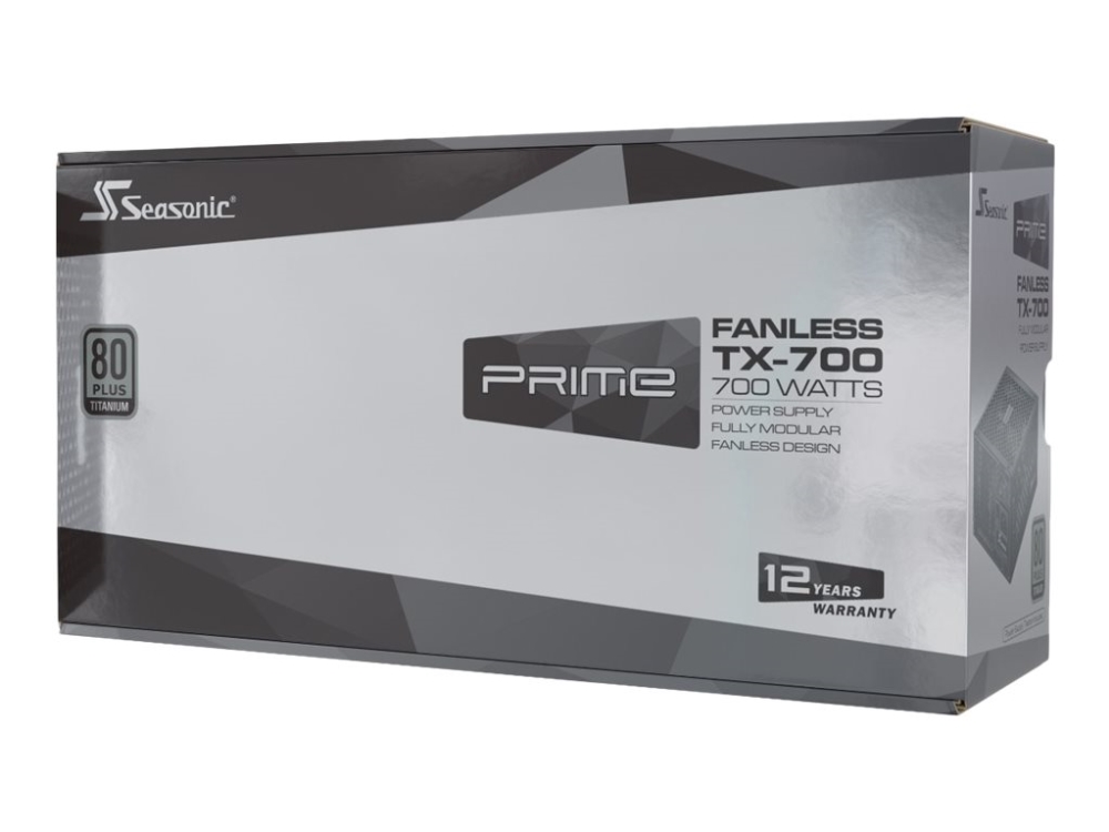 Seasonic Prime Fanless Tx 700 - Strømforsyning (Intern) - Atx12v - 80 Plus Titanium - Ac 100-240 V - 700 Watt