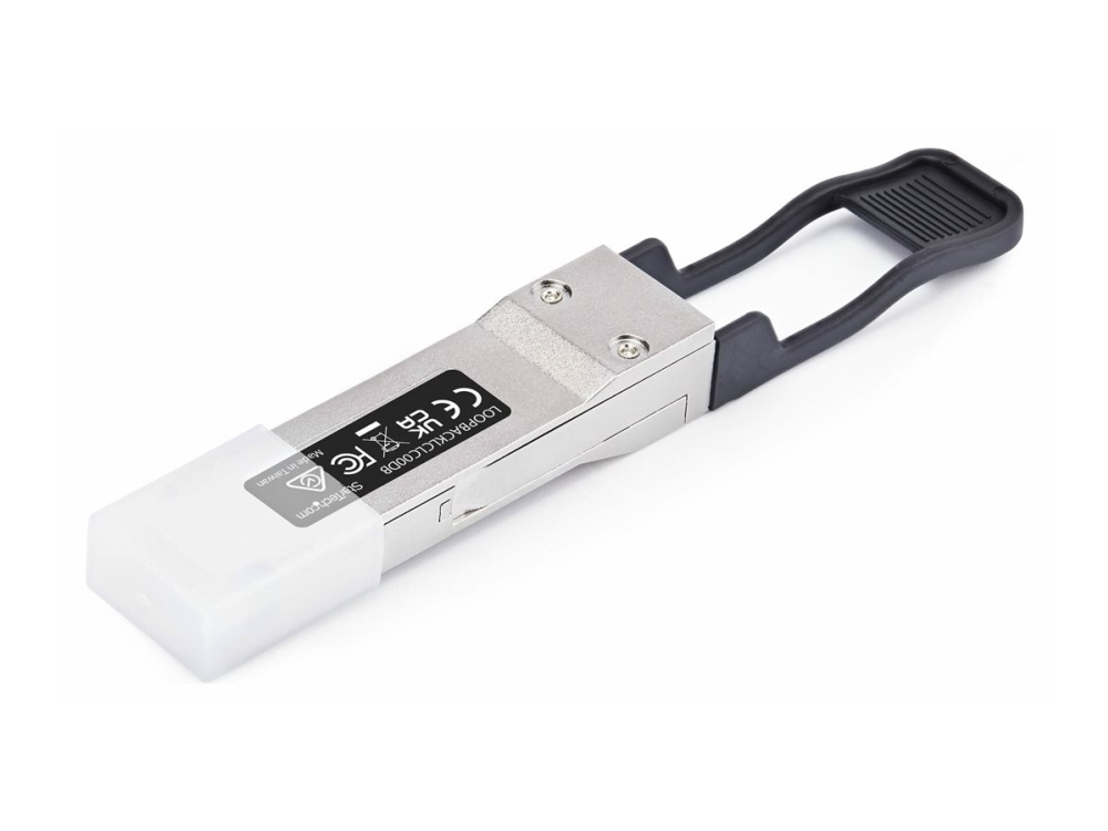 Startech.Com Qsfp Loopback Modul, Passiver 100G Qsfp28 Loopback-Adapter, Qsfp-Port Tester, 100G Qsfp28 Teststecker - Msa-Konform, Glasfaserkabelteste