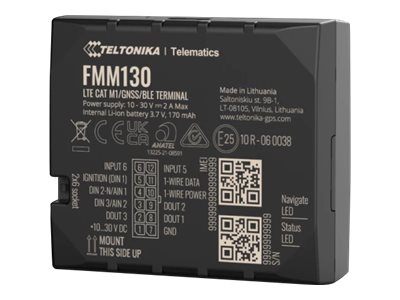 Teltonika FMM130, 0,128 GB, Micro-USB, Uudelleenladattava, Litiumioni (Li-Ion), 3,7 V, 170 mAh