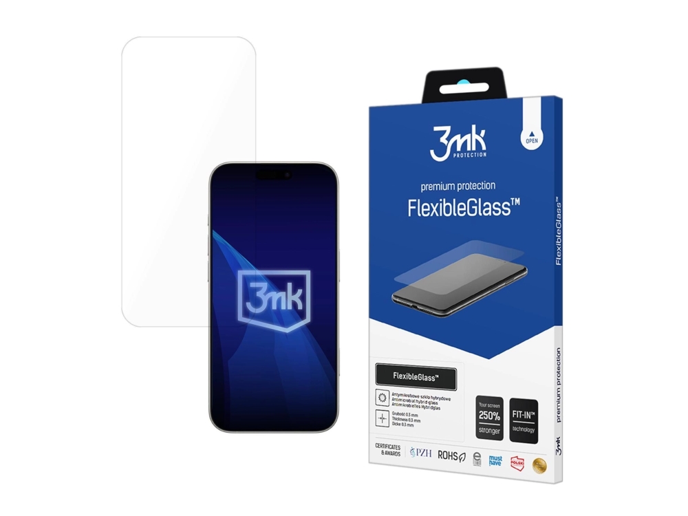 3Mk Flexibleglass, Apple, Iphone 17 Pro Max, Splitterfrei, Fallbeständig, Schlagfest, Kratzresistent, Transparent, 1 Stück(E)