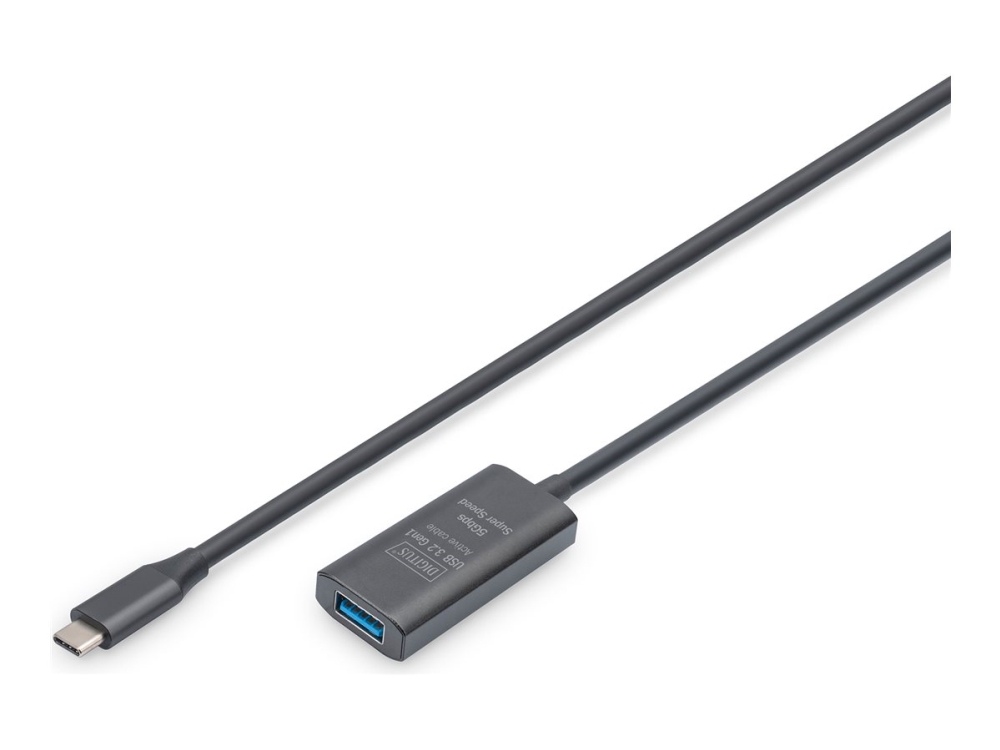 Digitus Aktives Usb 3.2 Gen1 5G Verlängerungskabel, Usb-C - Usb-A, 5M, 5 M, Usb C, Usb A, Usb 3.2 Gen 1 (3.1 Gen 1), 5 Gbit/S, Schwarz